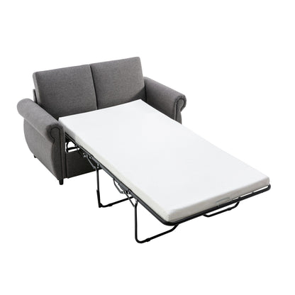 Divano letto estraibile Roomfitters con materasso memory foam singolo, divano letto salvaspazio per soggiorno