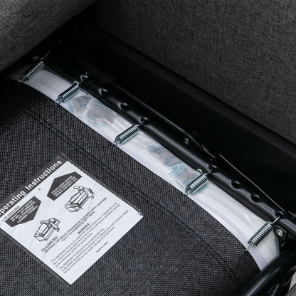 Divano letto estraibile Roomfitters con materasso memory foam singolo, divano letto salvaspazio per soggiorno