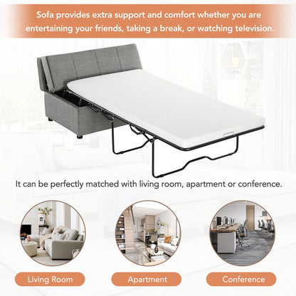 Letto pieghevole Twin Roomfitters con materasso trasformabile in letto per gli ospiti