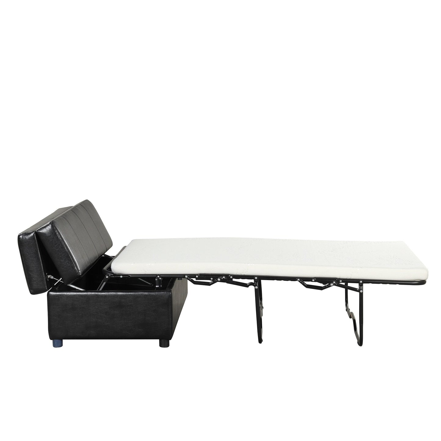 Letto pieghevole singolo Roomfitters con materasso, letto per gli ospiti compatto e convertibile per il soggiorno