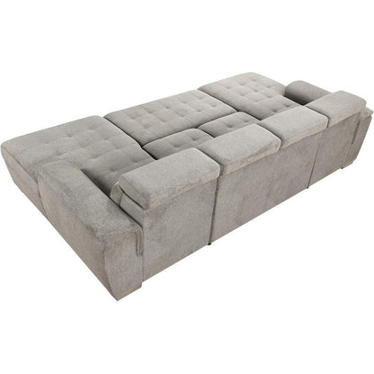 Divano letto a U Roomfitters, letto estraibile 2 in 1 oversize da 121 pollici, divano componibile con chaise longue contenitore doppia