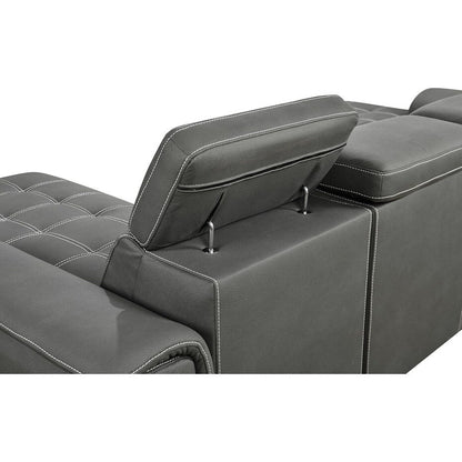 Divano letto a U Roomfitters, letto estraibile 2 in 1 oversize da 121 pollici, divano componibile con chaise longue contenitore doppia