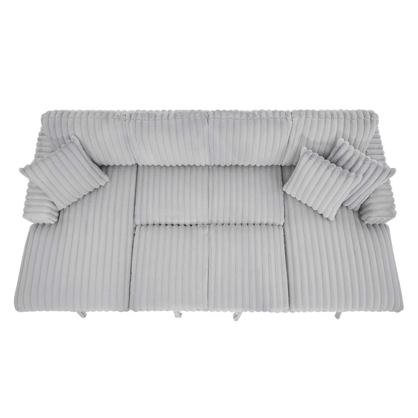 Divano letto a U Roomfitters, 122 pollici di grandi dimensioni - Letto estraibile 2 in 1, divano letto componibile con chaise longue contenitore doppia