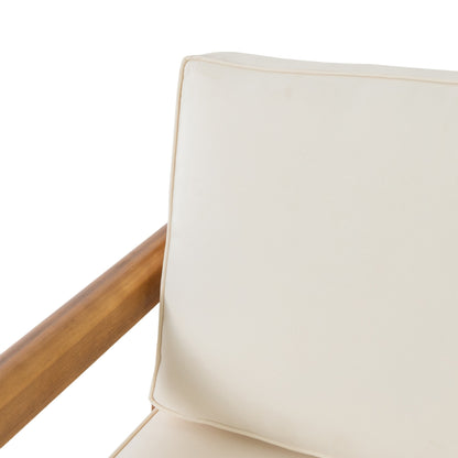 Set da esterno imbottito in acacia Rossville di Christopher Knight Home