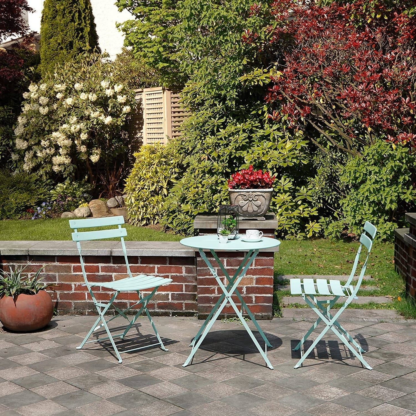 Set da bistrot lungo rotondo per 2 persone, 23,6 cm