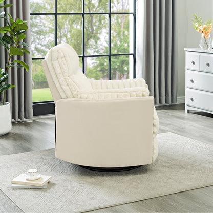 Poltrona reclinabile manuale con rivestimento in velluto a coste Wide Wale di Roundhill Furniture Bocaton