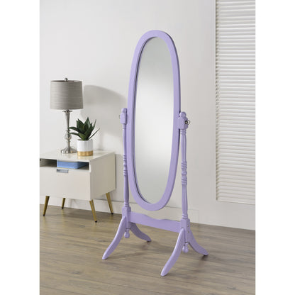 Specchio a bilico tradizionale con pavimento in legno, Roundhill Furniture Copper Grove Monks Hood