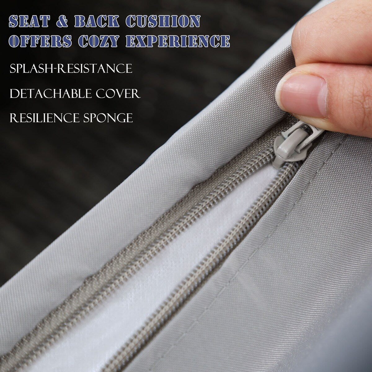 Set di mobili da esterno in rattan sintetico Royalcraft da 4 pezzi