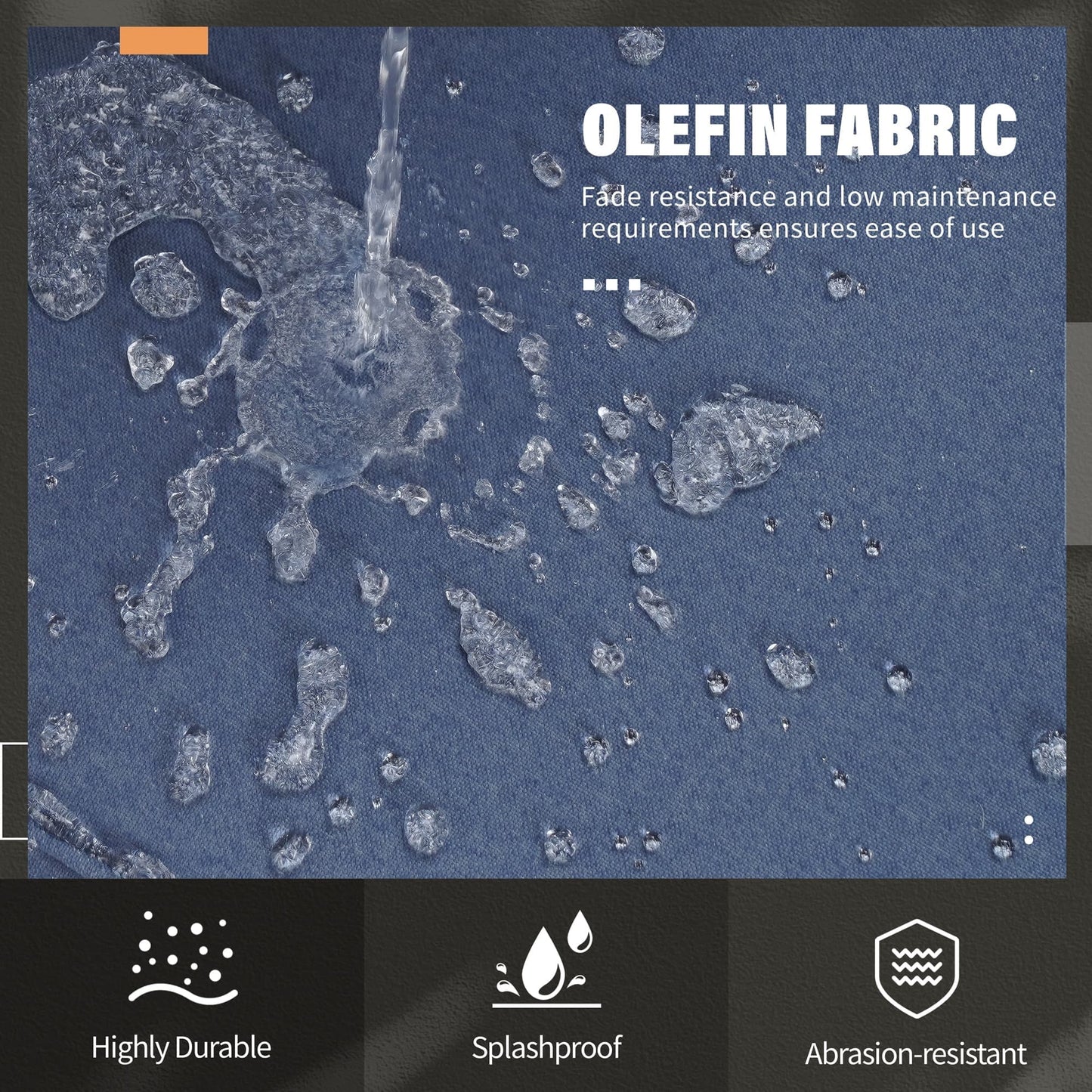 Gruppo di sedute componibili per esterni in alluminio Royalcraft da 5 pezzi