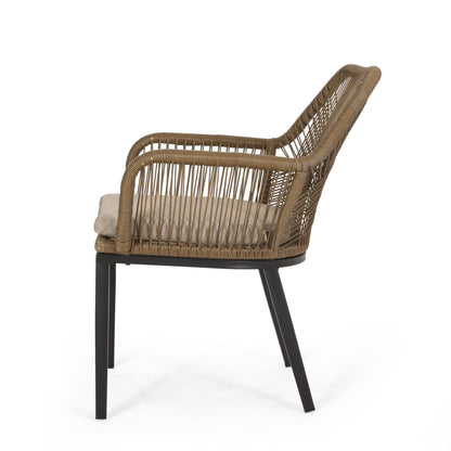 Set da salotto da esterno in vimini a 2 posti Russel di Christopher Knight Home