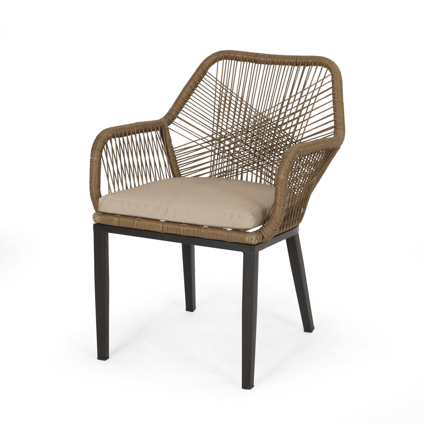 Set da salotto da esterno in vimini a 2 posti Russel di Christopher Knight Home