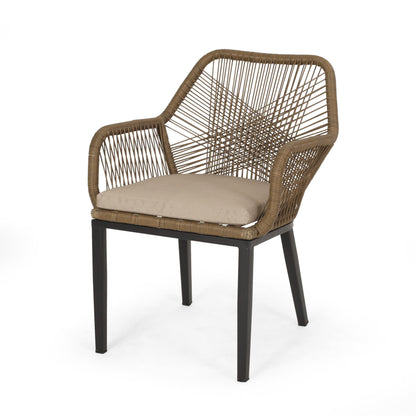 Set da salotto da esterno in vimini a 2 posti Russel di Christopher Knight Home