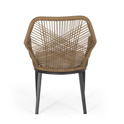 Set da salotto da esterno in vimini a 2 posti Russel di Christopher Knight Home