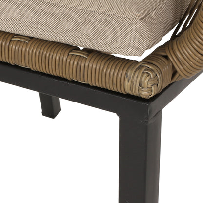 Set da salotto da esterno in vimini a 2 posti Russel di Christopher Knight Home