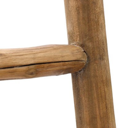 Scala decorativa rustica in legno naturale da 6 piedi - 74,4 A x 18,9 L x 2 P