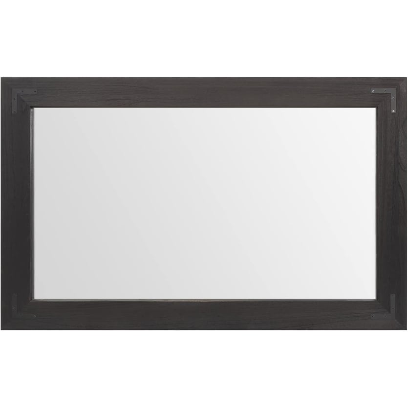 Specchio da parete con cornice in legno rustico, specchio da bagno in legno naturale