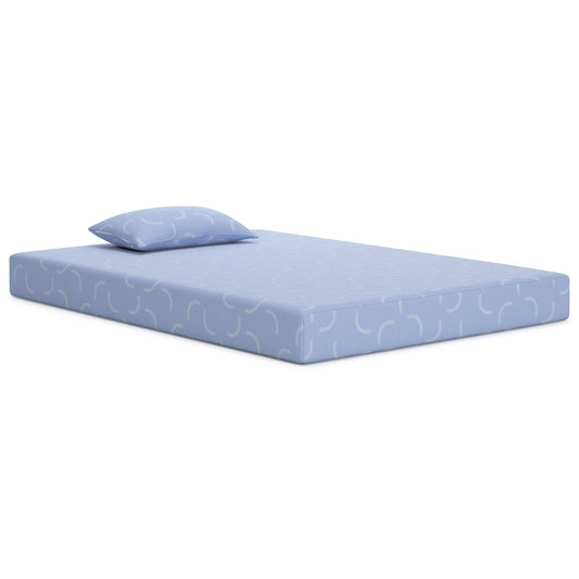 Materasso Ruve Full, cuscino standard, memory foam, azzurro 7 pollici