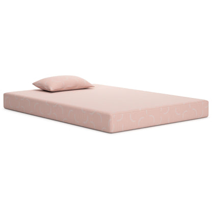 Materasso matrimoniale Ruve, cuscino standard, memory foam, rosa chiaro, 7 pollici