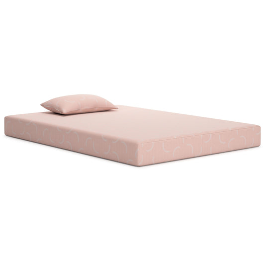Materasso matrimoniale Ruve, cuscino standard, memory foam, rosa chiaro, 7 pollici