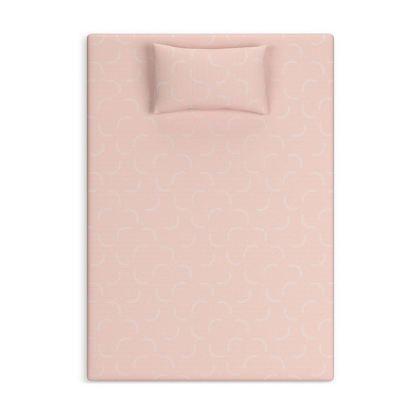 Materasso matrimoniale Ruve, cuscino standard, memory foam, rosa chiaro, 7 pollici