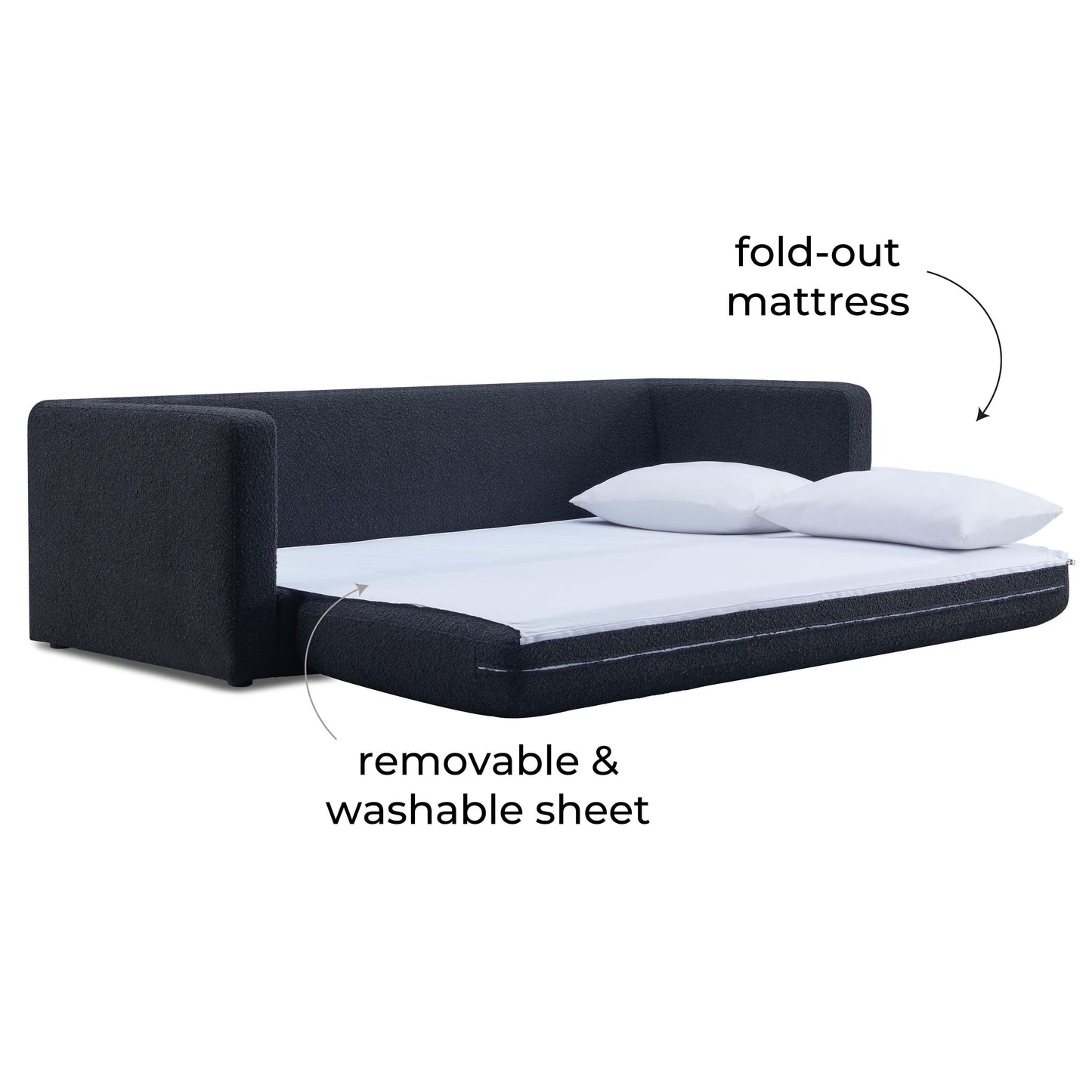 Divano letto Ryan Boucle