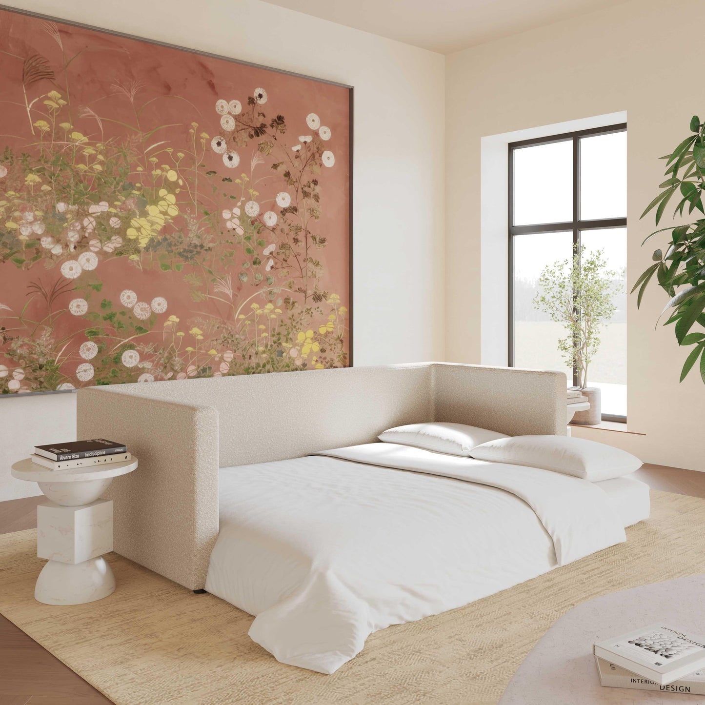 Divano letto Ryan Boucle