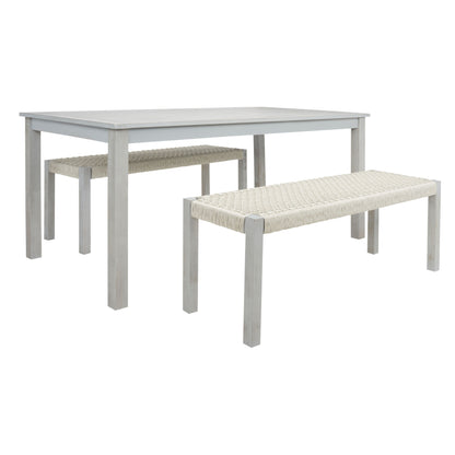 SAFAVIEH Akmaral Set da pranzo con tavolo e 2 panche - 35Lx50Px29A