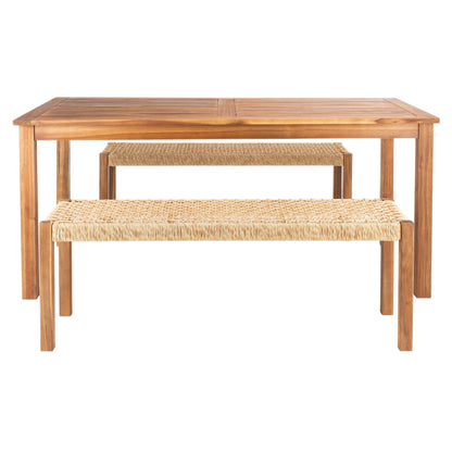 SAFAVIEH Akmaral Set da pranzo con tavolo e 2 panche - 35Lx50Px29A