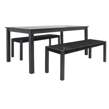 SAFAVIEH Akmaral Set da pranzo con tavolo e 2 panche - 35Lx50Px29A