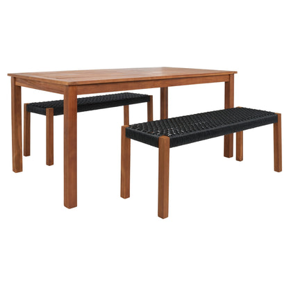 SAFAVIEH Akmaral Set da pranzo con tavolo e 2 panche - 35Lx50Px29A