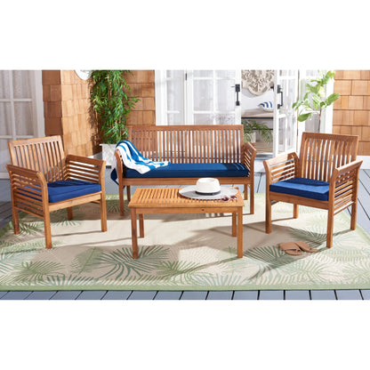 Set da giardino per conversazione SAFAVIEH Carson in legno massello di acacia, 4 pezzi - 50L x 24P x 30A