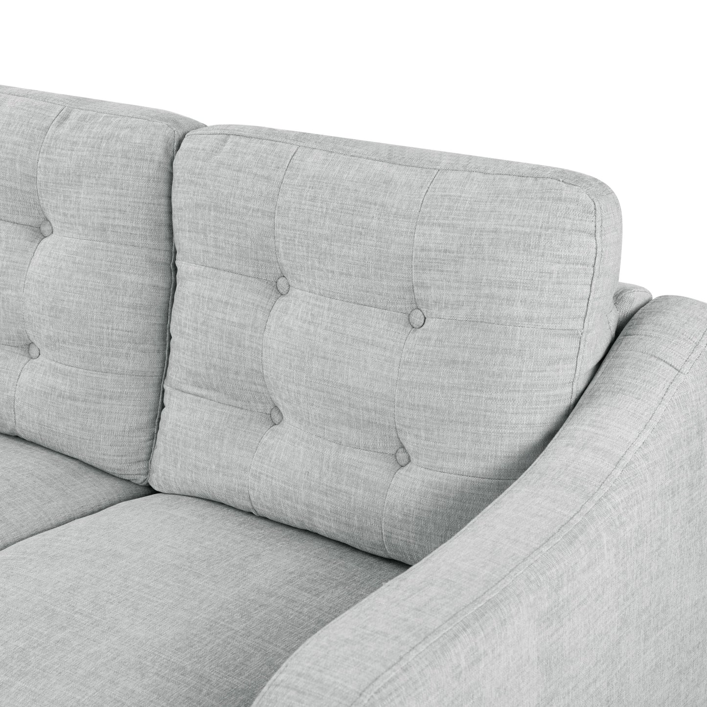 Divano a 3 posti con schienale capitonné SAFAVIEH Couture Nathaniel - 77L x 32P x 34A