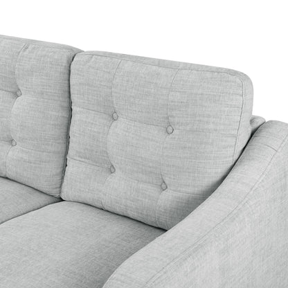 Divano a 3 posti con schienale capitonné SAFAVIEH Couture Nathaniel - 77L x 32P x 34A