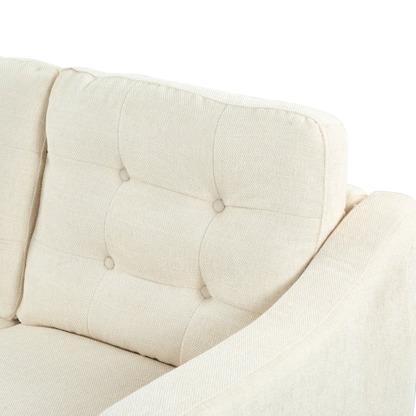 Divano a 3 posti con schienale capitonné SAFAVIEH Couture Nathaniel - 77L x 32P x 34A