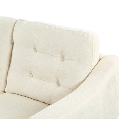 Divano a 3 posti con schienale capitonné SAFAVIEH Couture Nathaniel - 77L x 32P x 34A