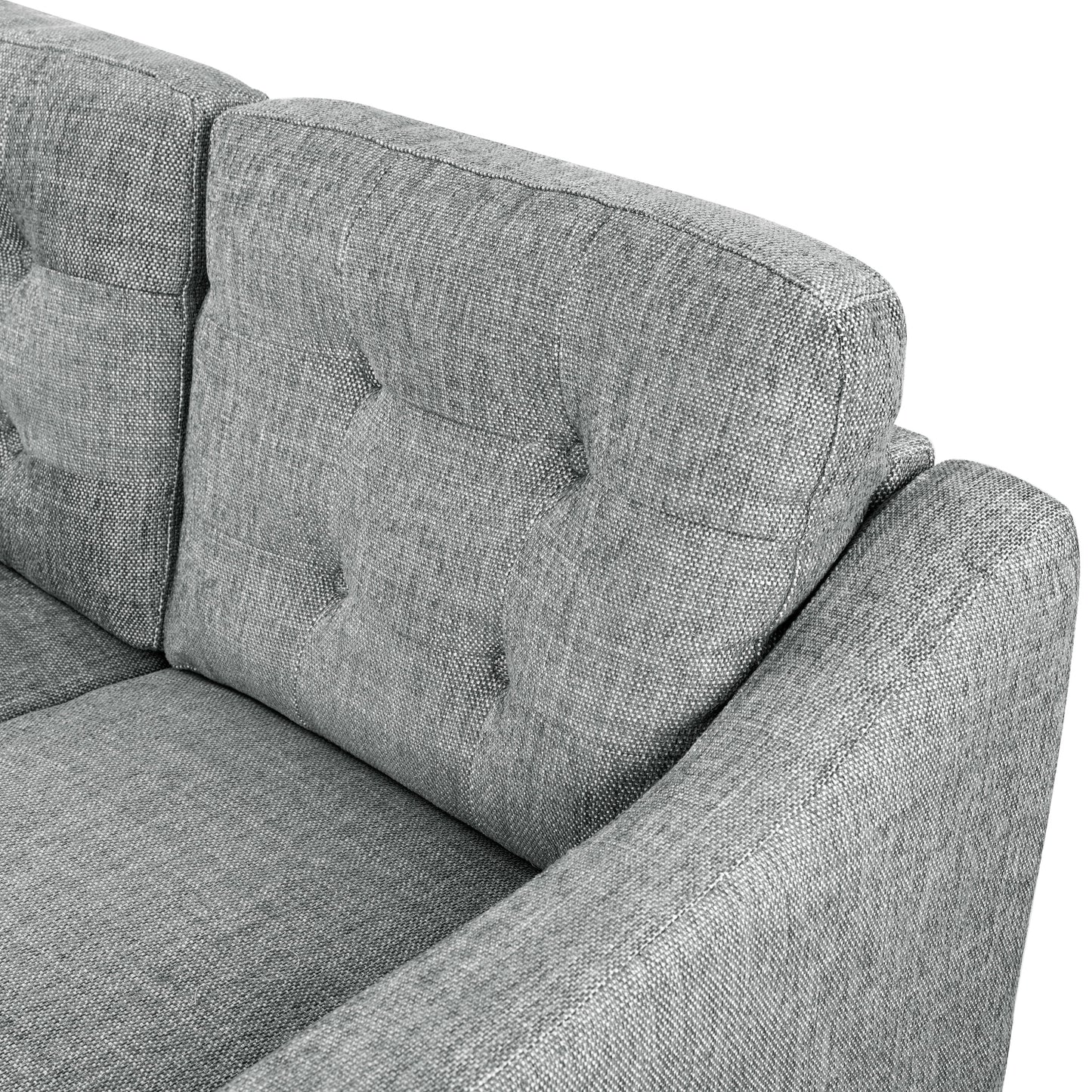 Divano a 3 posti con schienale capitonné SAFAVIEH Couture Nathaniel - 77L x 32P x 34A