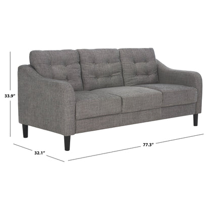 Divano a 3 posti con schienale capitonné SAFAVIEH Couture Nathaniel - 77L x 32P x 34A