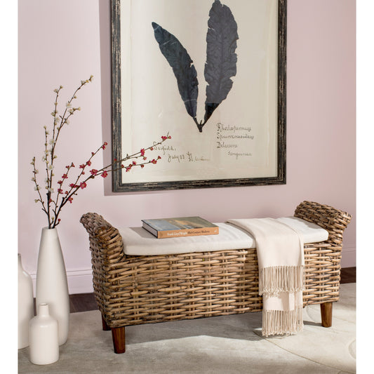 Panca SAFAVIEH Danna Brown - 43,9 x 14,8 x 21,1 - 44L x 15P x 21A