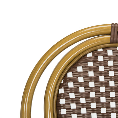 SAFAVIEH Felicity French Bistro sedia impilabile con braccioli (set di 2) - 20W x 35D x 24H