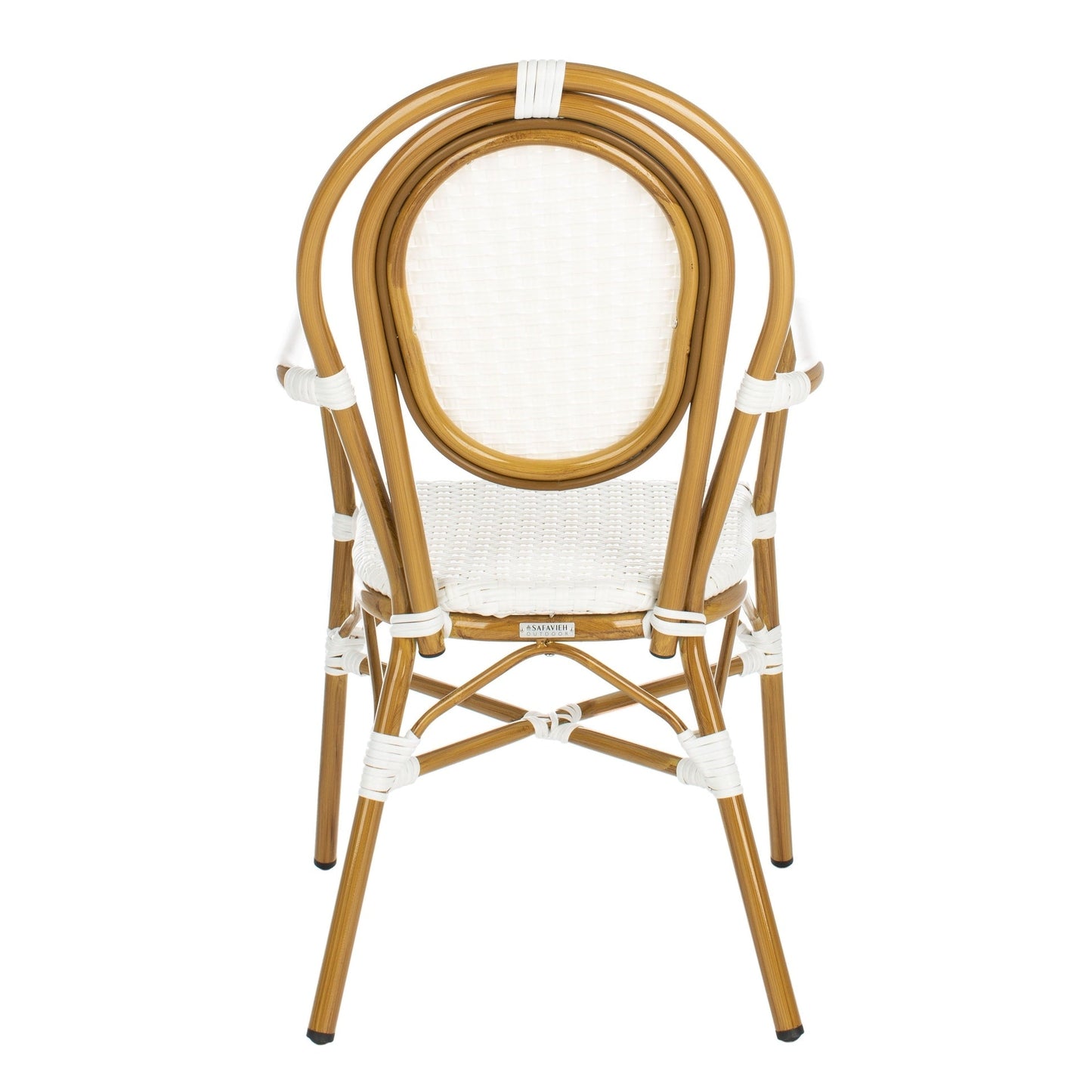 SAFAVIEH Felicity French Bistro sedia impilabile con braccioli (set di 2) - 20W x 35D x 24H