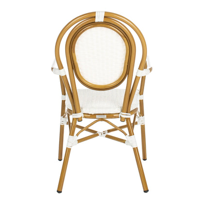 SAFAVIEH Felicity French Bistro sedia impilabile con braccioli (set di 2) - 20W x 35D x 24H