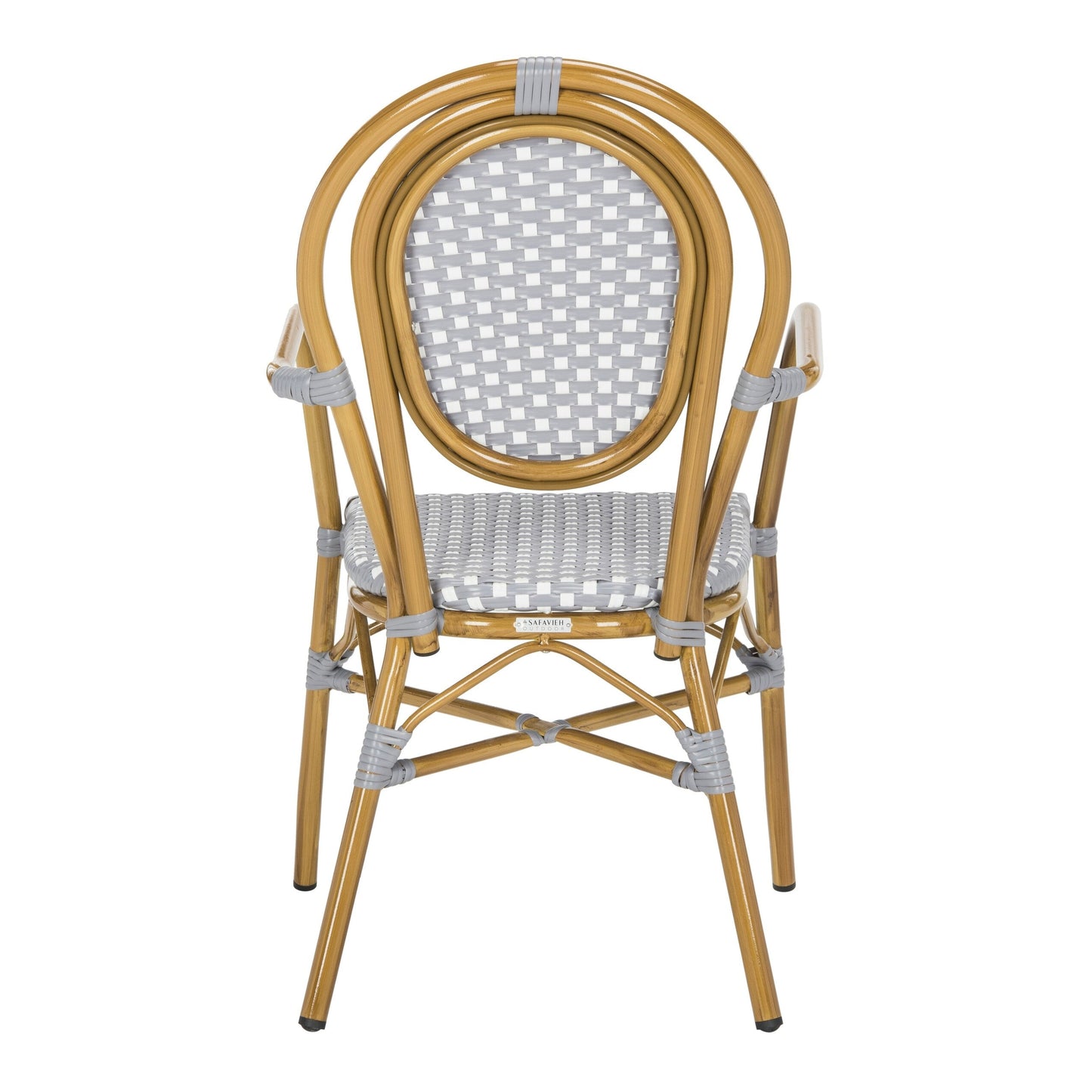 SAFAVIEH Felicity French Bistro sedia impilabile con braccioli (set di 2) - 20W x 35D x 24H