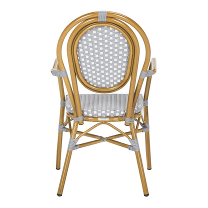 SAFAVIEH Felicity French Bistro sedia impilabile con braccioli (set di 2) - 20W x 35D x 24H