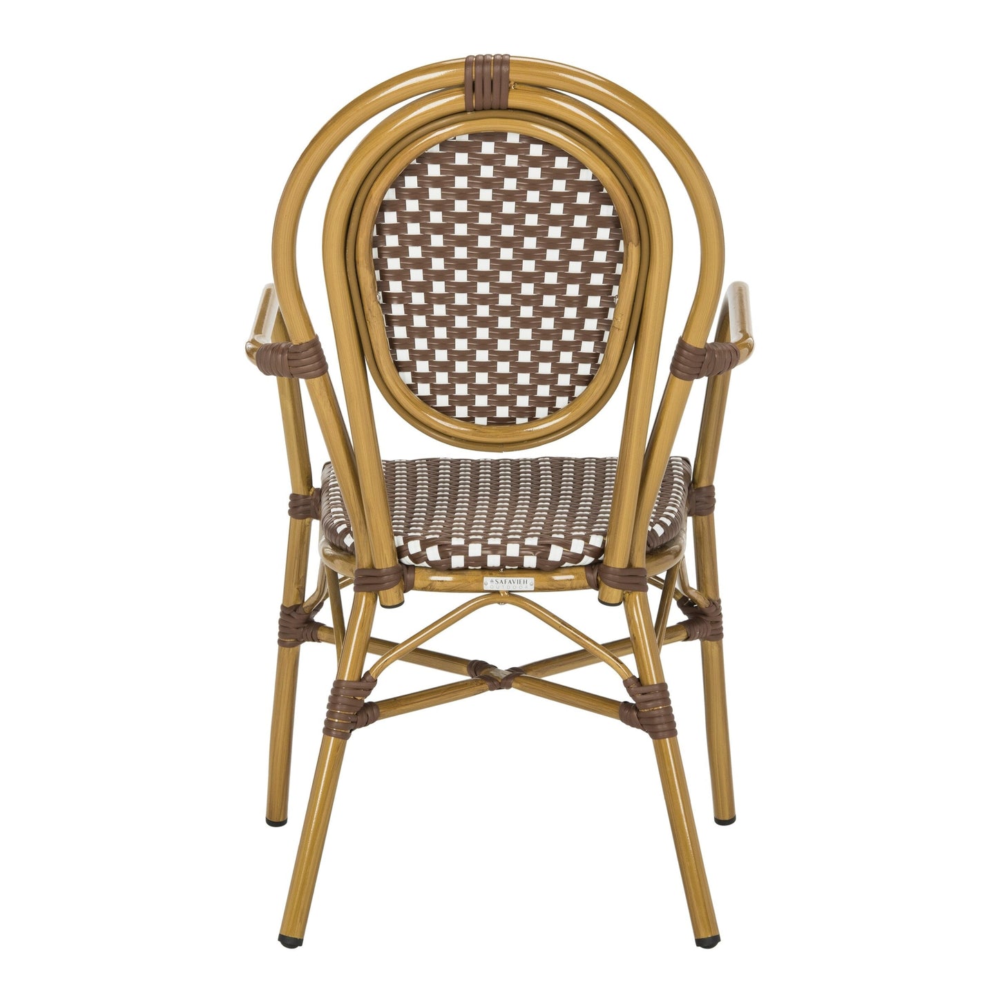 SAFAVIEH Felicity French Bistro sedia impilabile con braccioli (set di 2) - 20W x 35D x 24H