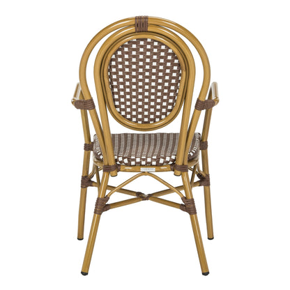 SAFAVIEH Felicity French Bistro sedia impilabile con braccioli (set di 2) - 20W x 35D x 24H