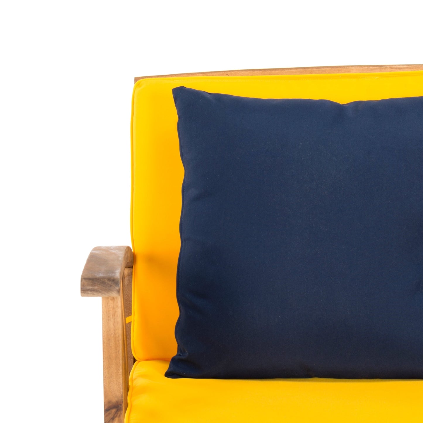 SAFAVIEH Fontana, set da esterno per conversazione in legno massello di acacia, 4 pezzi - 47L x 26P x 33A