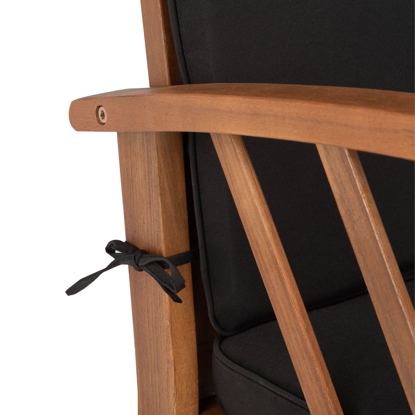 SAFAVIEH Fontana, set da esterno per conversazione in legno massello di acacia, 4 pezzi - 47L x 26P x 33A