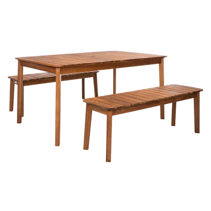 SAFAVIEH Hedi Set da pranzo con tavolo e 2 panche - 35Lx60Px29A