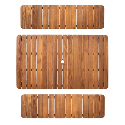 SAFAVIEH Hedi Set da pranzo con tavolo e 2 panche - 35Lx60Px29A