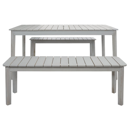 SAFAVIEH Hedi Set da pranzo con tavolo e 2 panche - 35Lx60Px29A